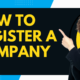 How to Register a Company