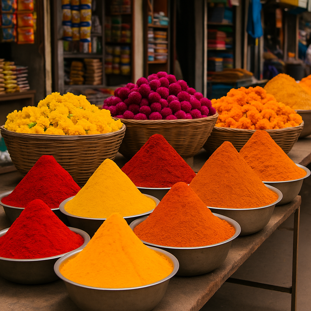 Vibrant Raipur market colors