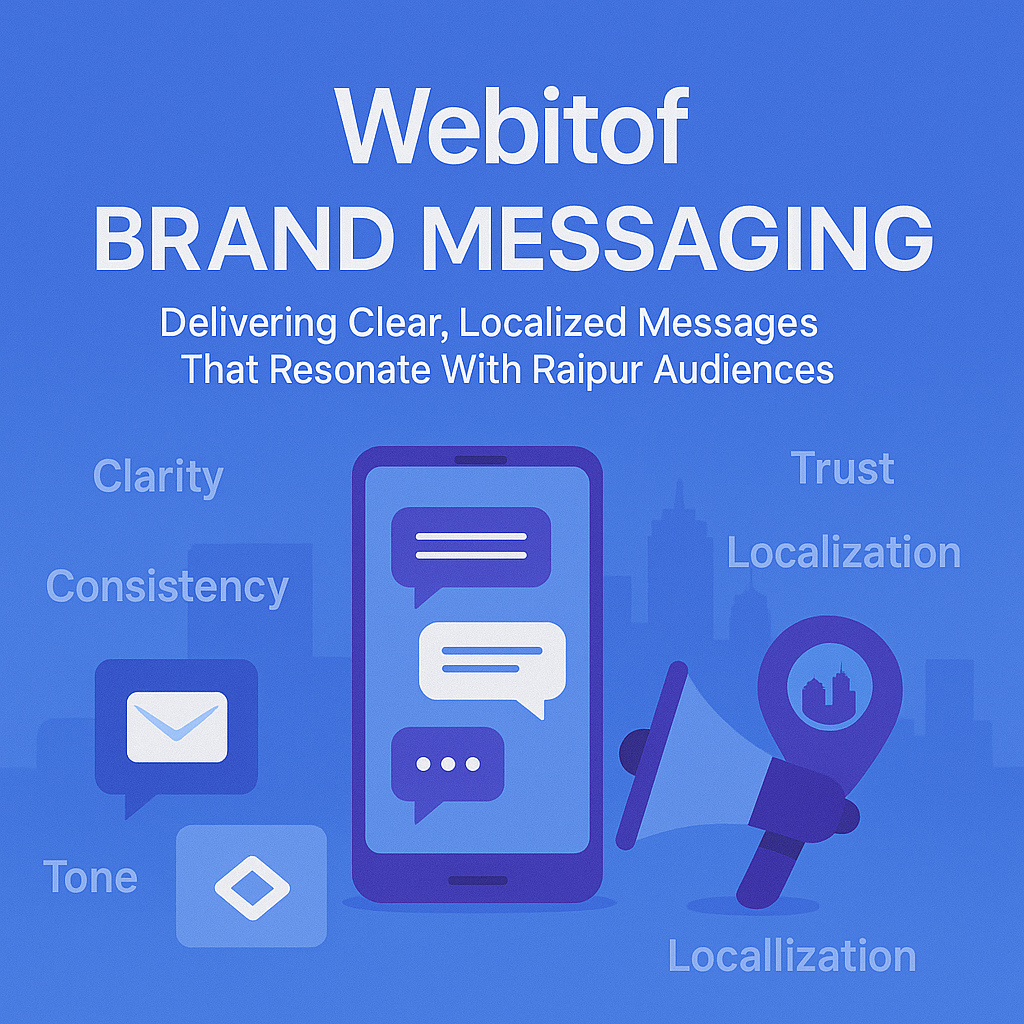 Webitof developing brand messaging for a Raipur client