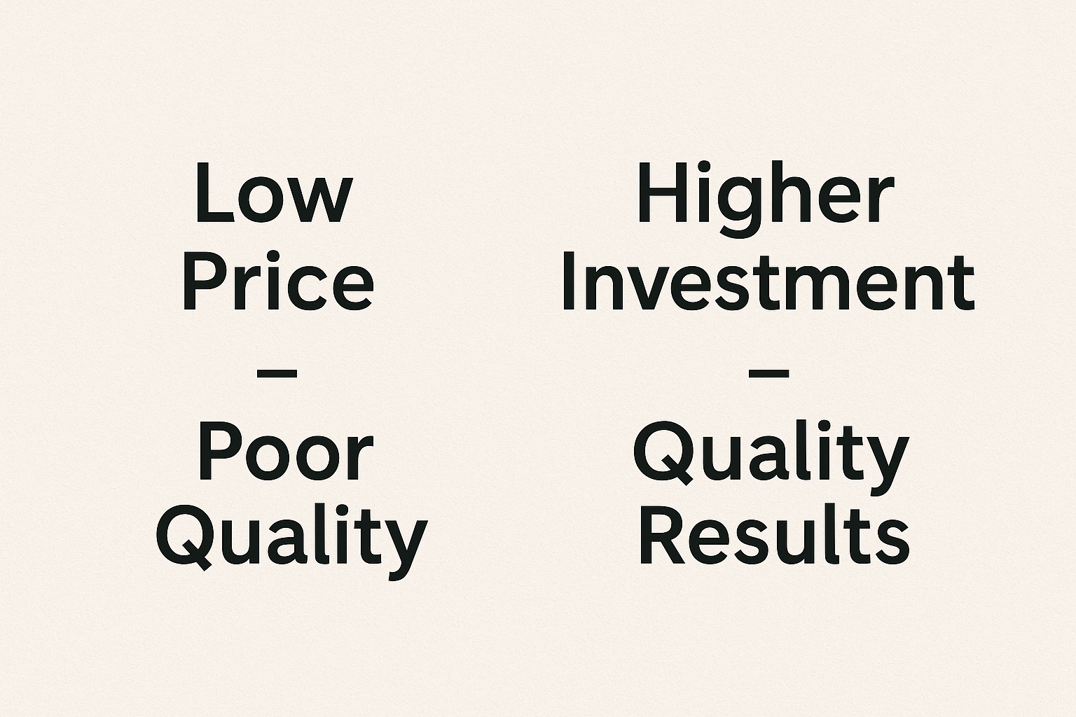 Price vs. Quality when hiring a web developer in Raipur.