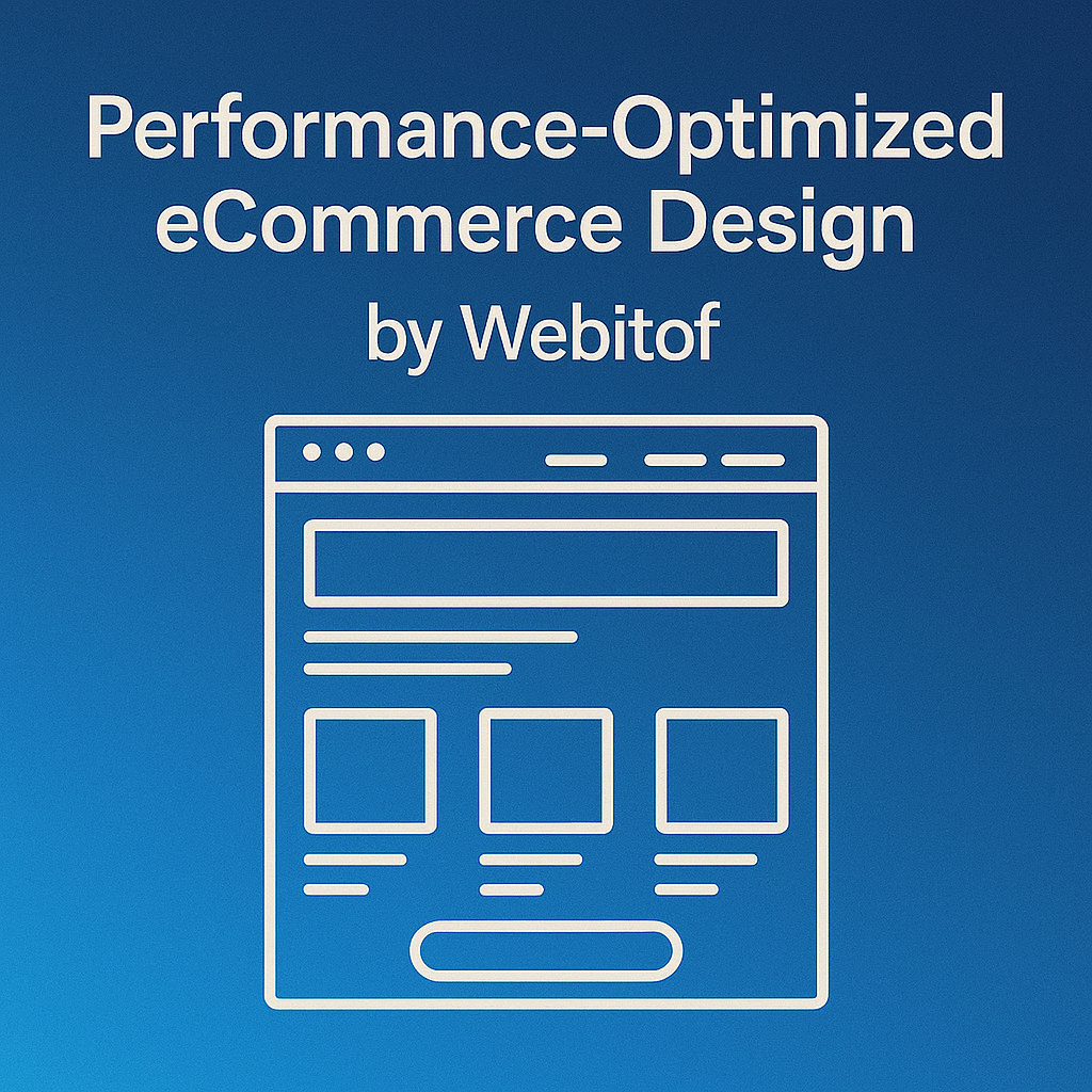 Performance-optimized eCommerce website design layout by Webitof for fast and efficient online shopping experiences.