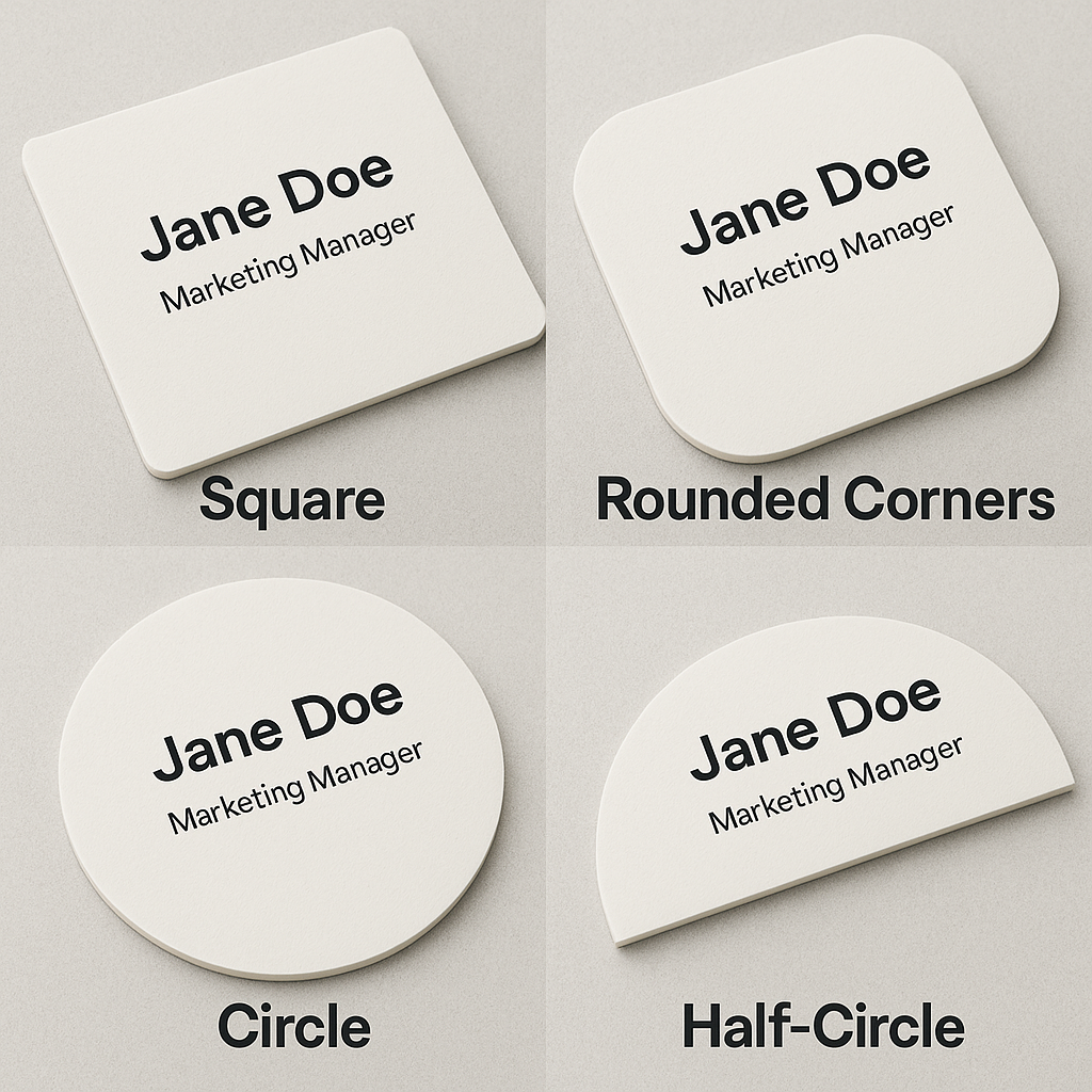 Creative yet practical business card shapes.