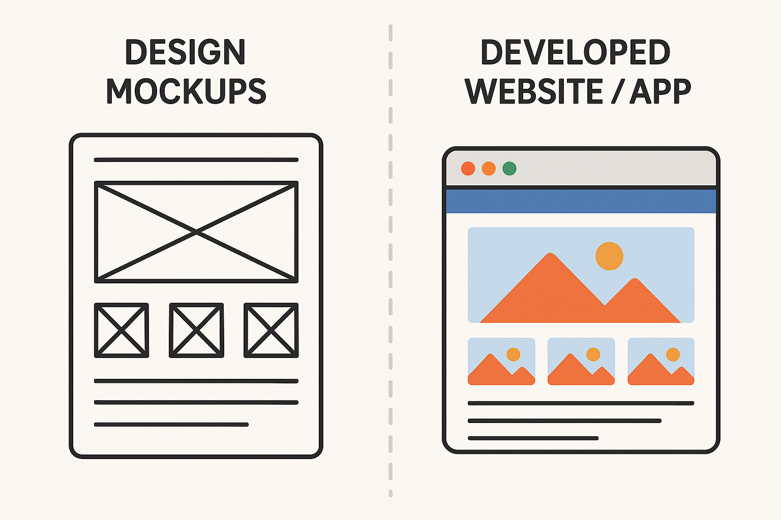 Webitof design and development process in action.