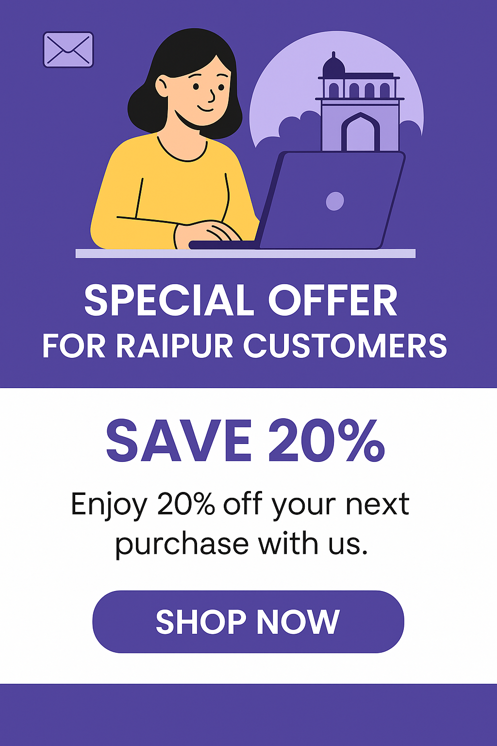 Exclusive online deals for Raipur subscribers