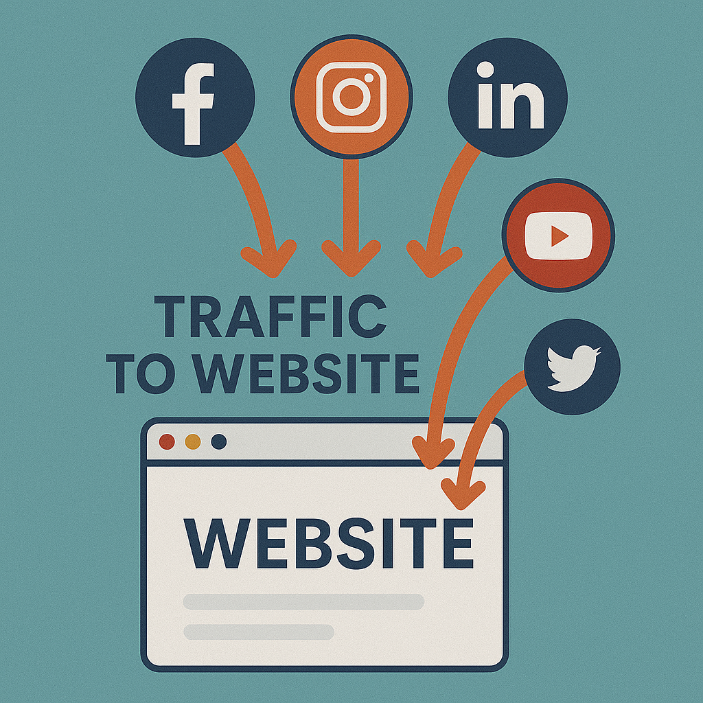 Social media's role in driving traffic for Raipur businesses.