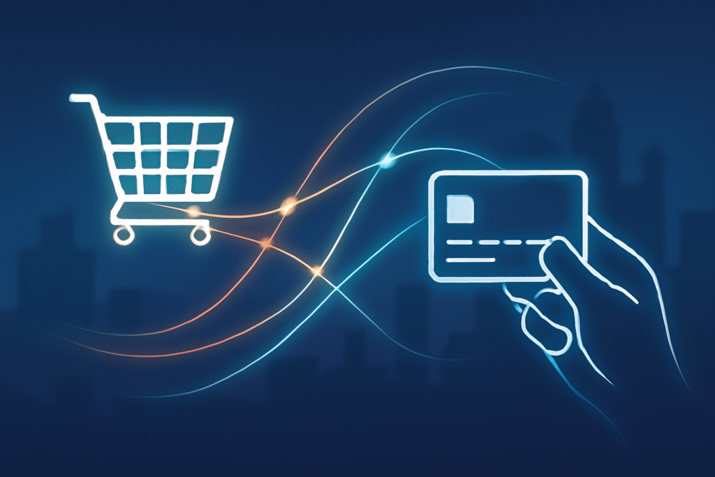 Seamless online shopping journey from Browse to secure payment, representing good UX in Raipur.