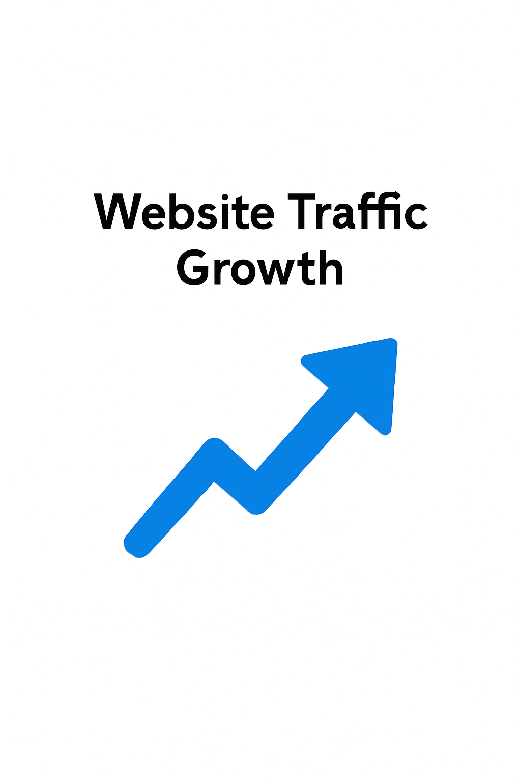 "Graph showing increasing website traffic due to SEO efforts for a Raipur business"