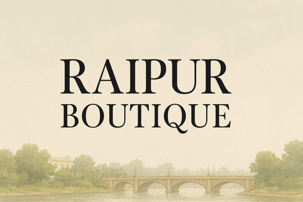 "Playfair Display font in a logo for a luxury Raipur business."