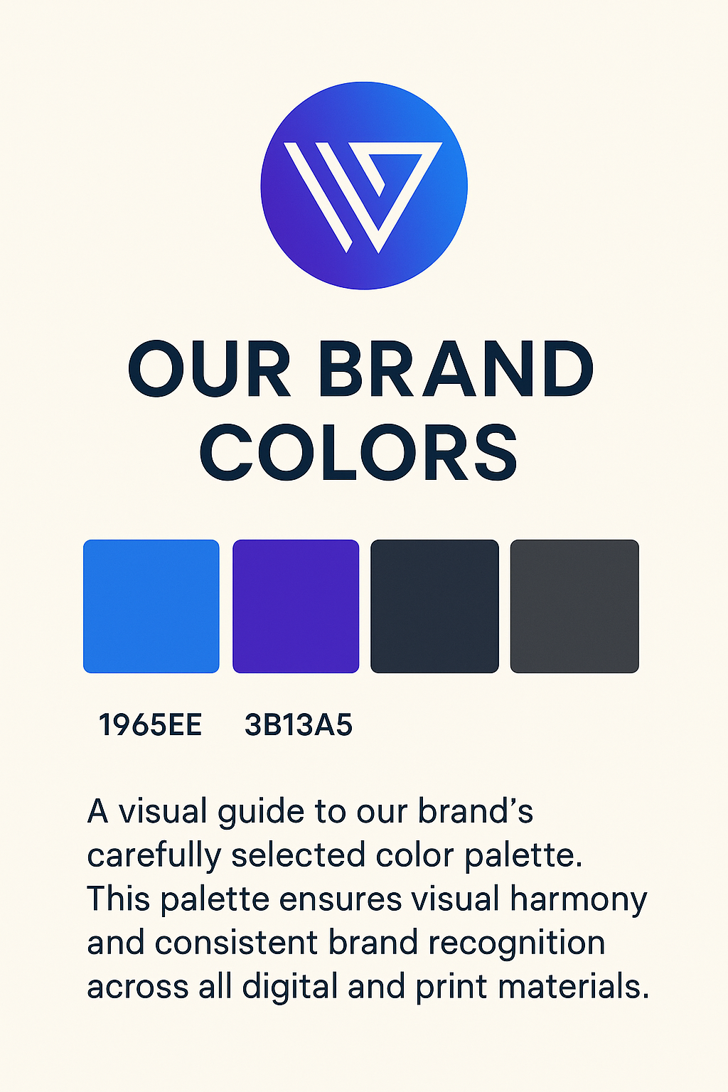 Brand color palette guide, consistent branding colors