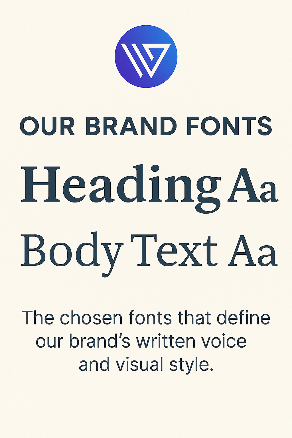 Brand typography selection, consistent fonts online