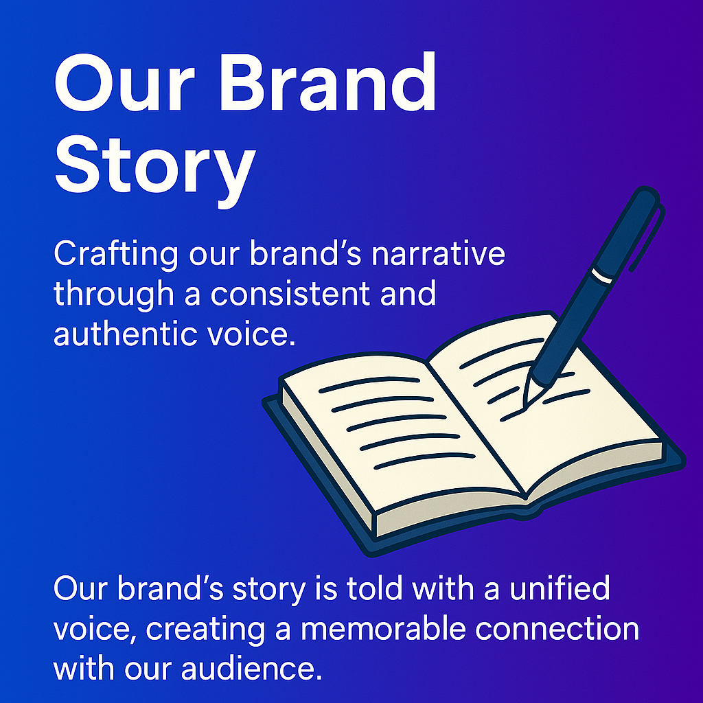 Brand storytelling, consistent brand message