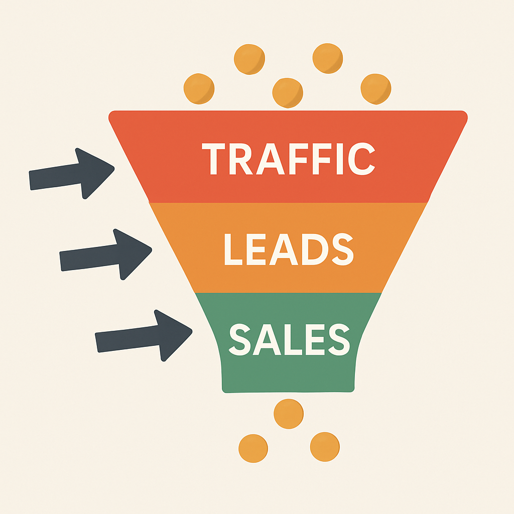 Lead generation funnel for online businesses
