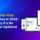 "Mobile-first website design across phone, tablet, and desktop devices with a 2025 focus"
