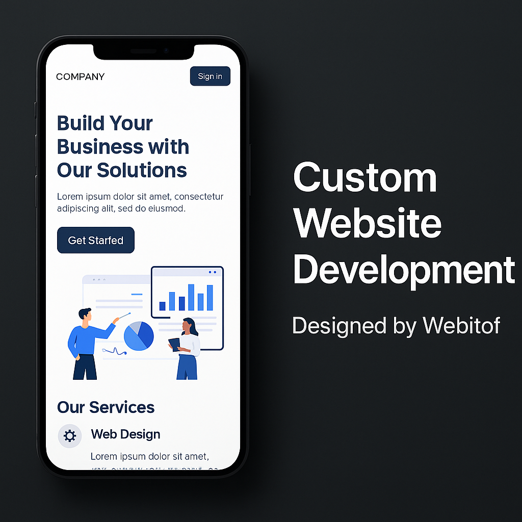Responsive website design by Webitof, a top web development company in Raipur