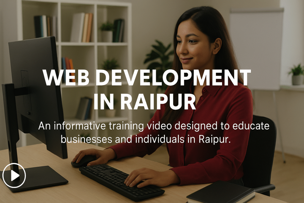 Training video on web development for businesses in Raipur