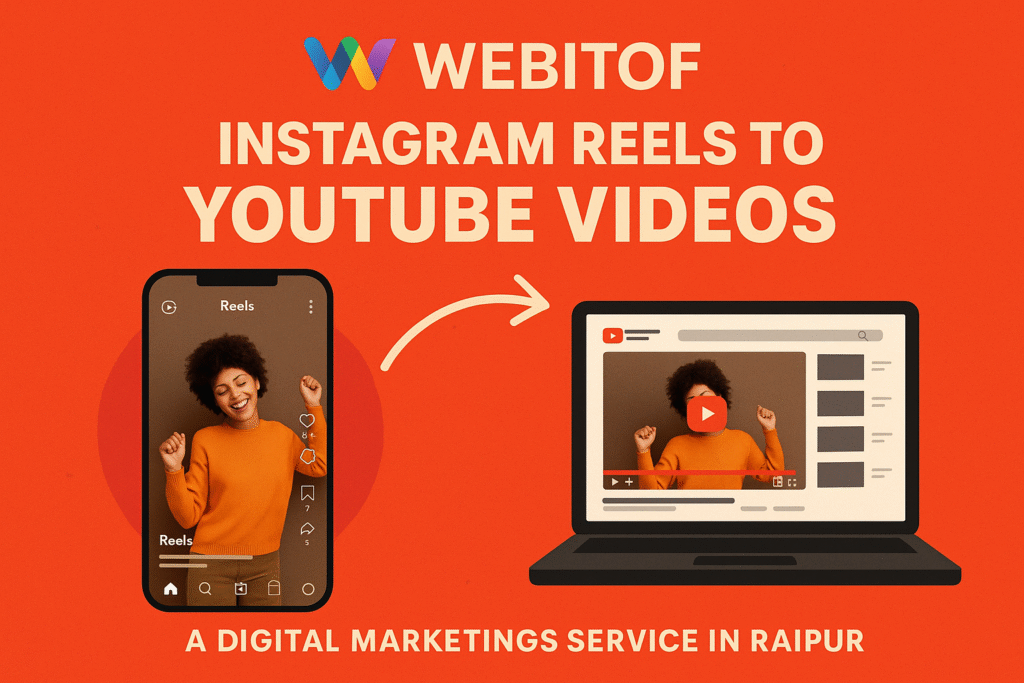 "Webitof: Instagram Reels to YouTube Videos - A digital marketing service in Raipur"