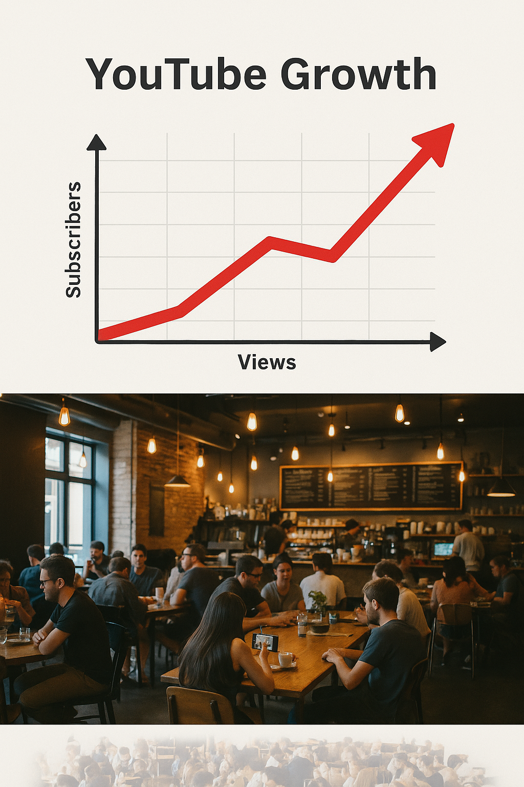 "A graph showing increased YouTube views after implementing a video repurposing strategy in Raipur."